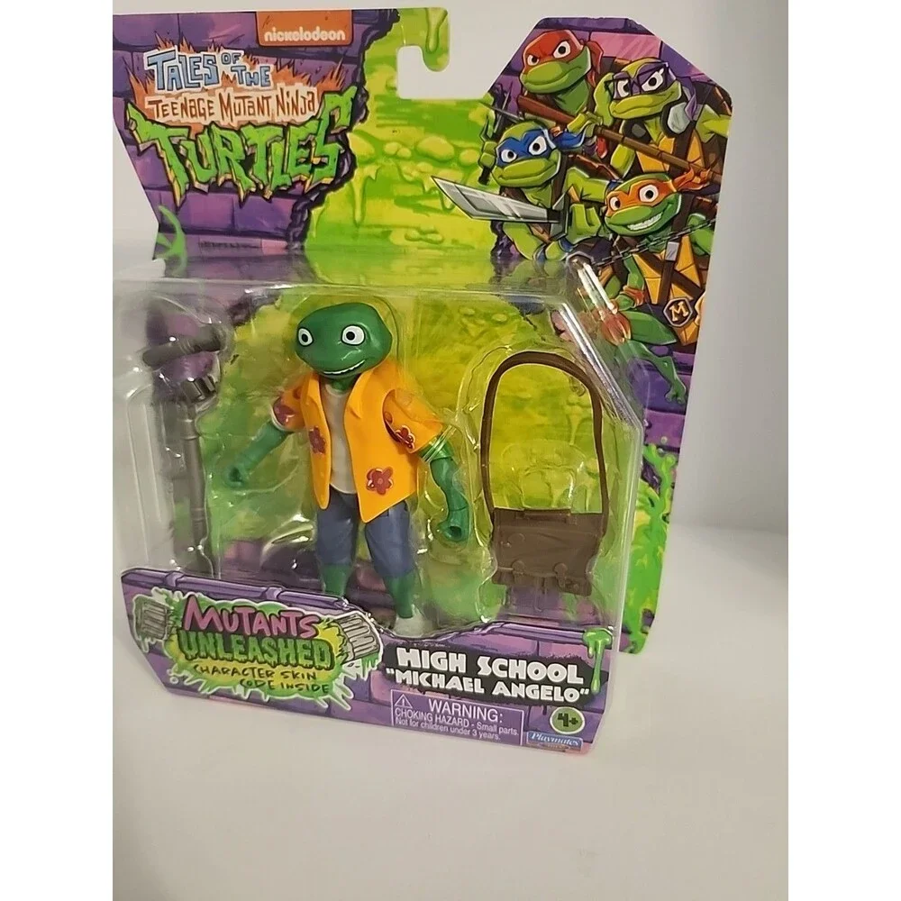 TMNT Mutants Unleashed High School Michelangelo Figure (2024) | Playmates | NIB